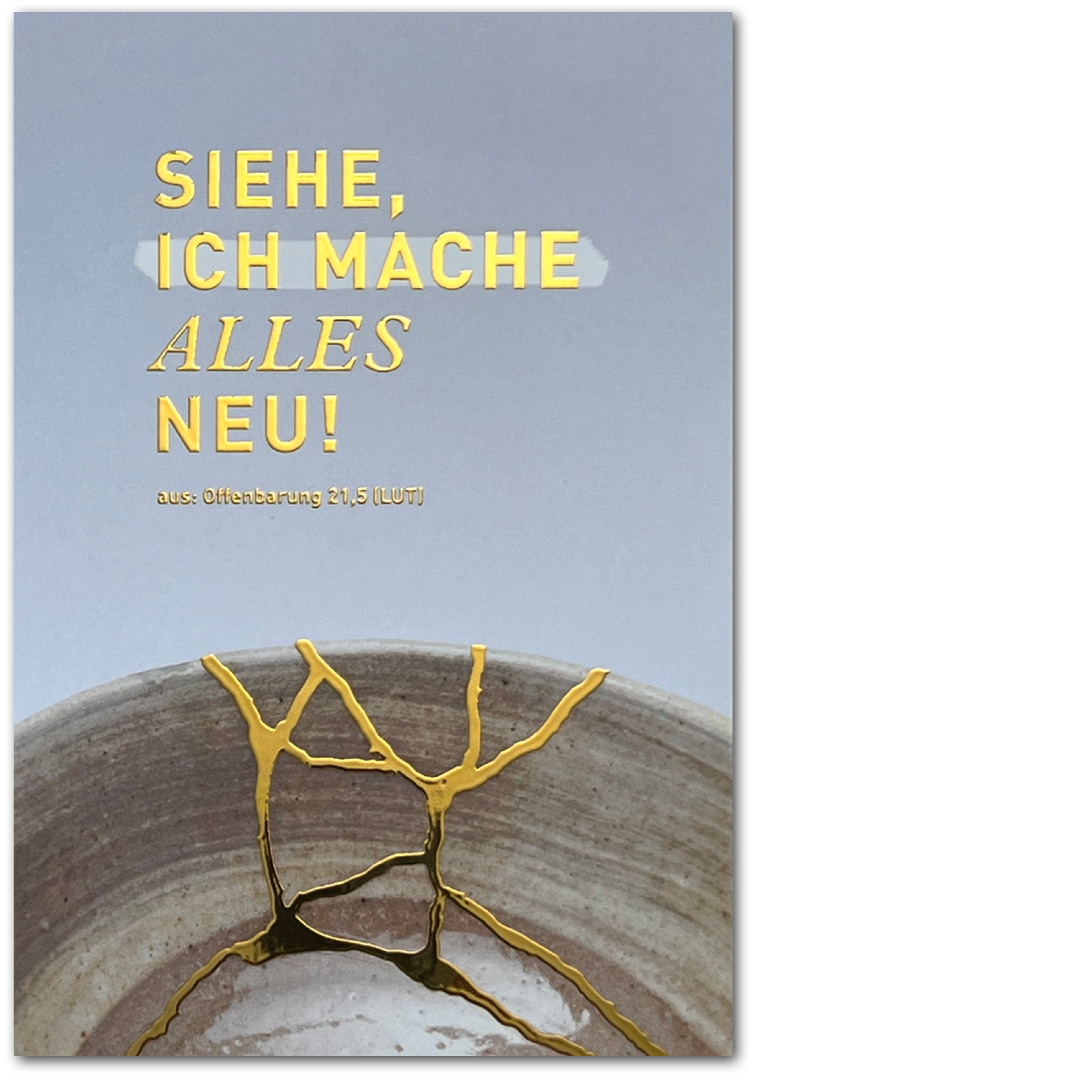 Karte "Siehe ich mache alles neu!" - Jahreslosung 2026